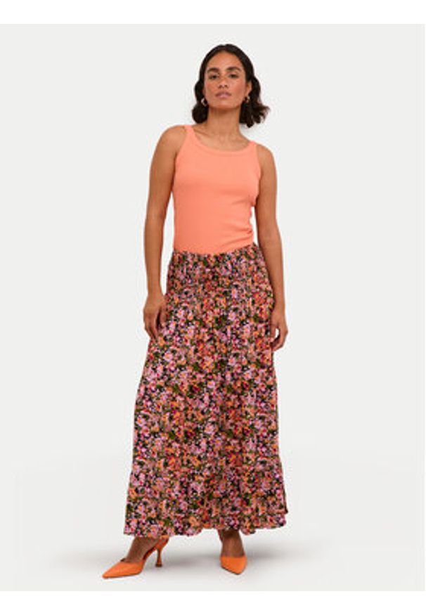 Kaffe Top Carna 10507348 Pomarańczowy Shaped Fit. Kolor: pomarańczowy. Materiał: bawełna