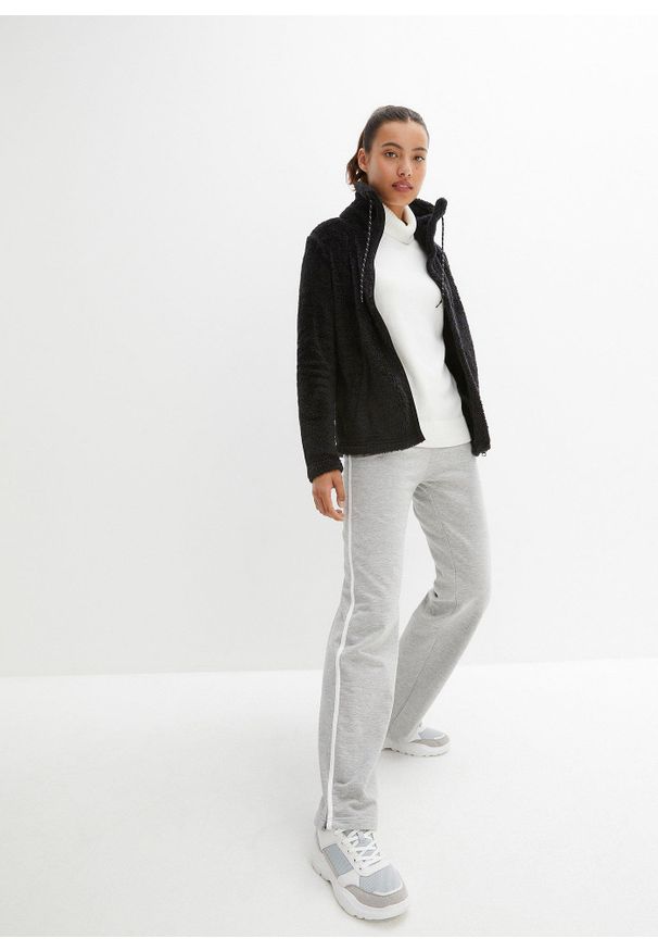 bonprix - Bluza rozpinana z polaru. Kolor: czarny. Materiał: polar