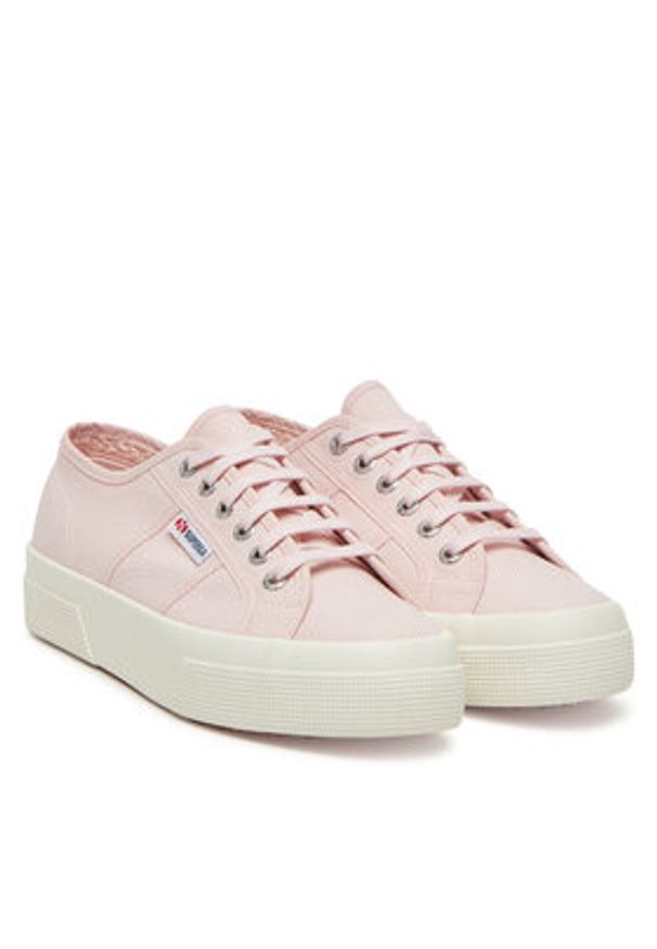 Superga Tenisówki 2740 Platform S21384W Różowy. Kolor: różowy. Materiał: materiał. Obcas: na platformie