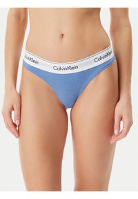Calvin Klein Underwear Stringi 0000F3786E Niebieski. Kolor: niebieski