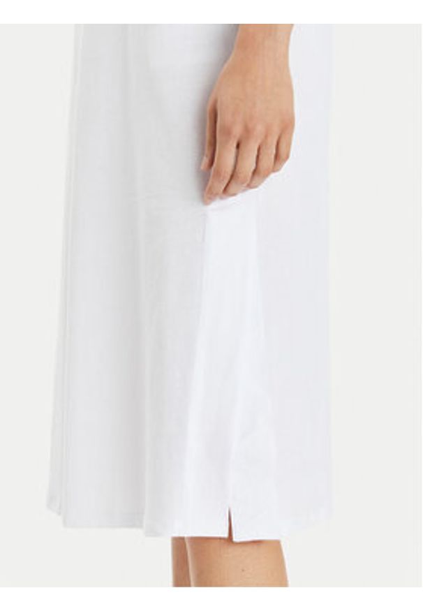 Armani Exchange Sukienka codzienna 3DYA79 YJ3RZ 1000 Biały Relaxed Fit. Okazja: na co dzień. Kolor: biały. Materiał: bawełna. Typ sukienki: proste. Styl: casual