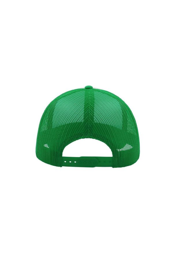 ATLANTIS - 5panelowa Czapka Trucker Rapper. Kolor: zielony, biały, wielokolorowy