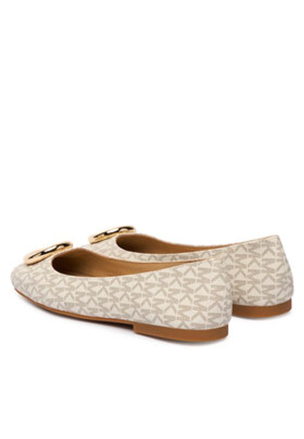 MICHAEL Michael Kors Baleriny Milan Flex Ballet 40F5MLFP1B Écru. Kolor: kremowy. Materiał: skóra