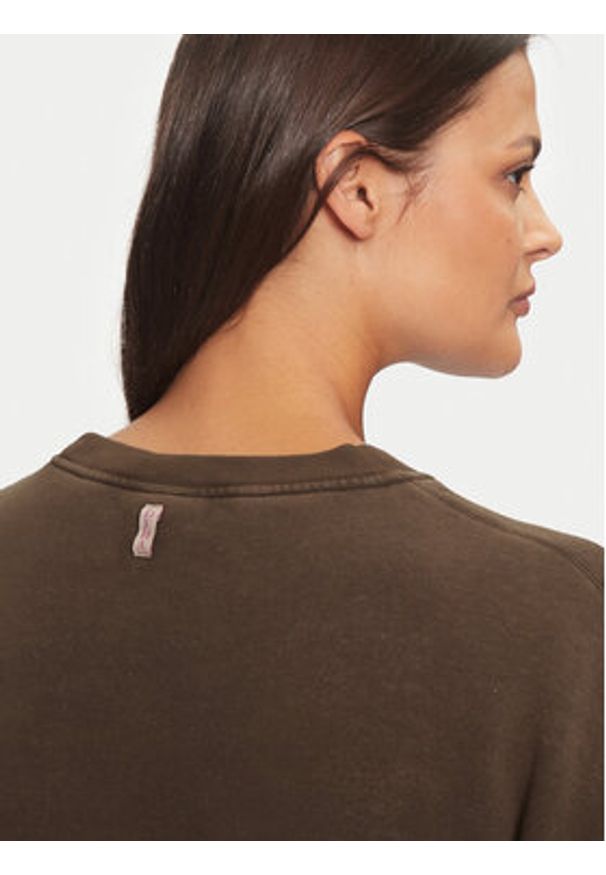 Deha Bluza C12131 Brązowy Regular Fit. Kolor: brązowy. Materiał: bawełna