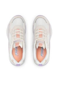 skechers - Skechers Sneakersy BOBS Chill Zone 117041/WNT Beżowy. Kolor: beżowy. Materiał: skóra #5