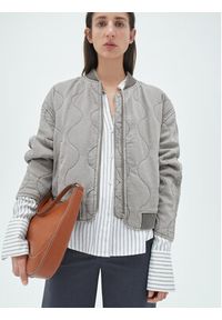 mango - Mango Kurtka bomber Hawai 67954785 Szary Relaxed Fit. Kolor: szary. Materiał: lyocell #4