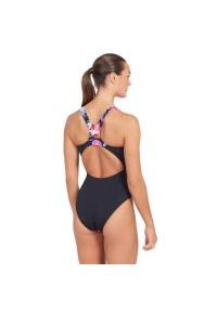 ZOGGS - Zoggs Sea Flowers Actionback Swimsuit – Rozmiar 32. Kolor: czarny. Wzór: kolorowy