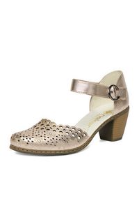 Rieker Półbuty CEO-40902-90 Złoty. Kolor: złoty. Materiał: skóra, syntetyk #8