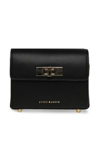 Steve Madden Torebka Bminsk SM13001388-02002-BLK Czarny. Kolor: czarny. Materiał: skórzane