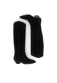 Badura Kowbojki V365-206 Czarny. Kolor: czarny. Materiał: skóra, zamsz #4