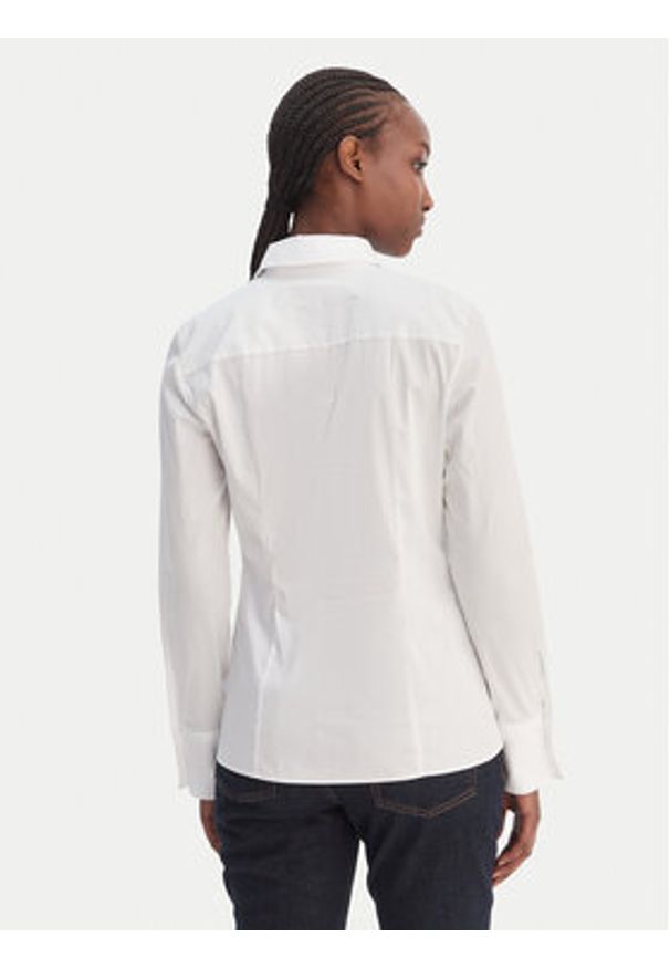 Hugo - HUGO Koszula 50554568 Biały Slim Fit. Kolor: biały. Materiał: bawełna