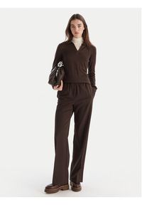 Weekend Max Mara Spodnie materiałowe Petra 2525136032 Brązowy Regular Fit. Kolor: brązowy. Materiał: syntetyk #5