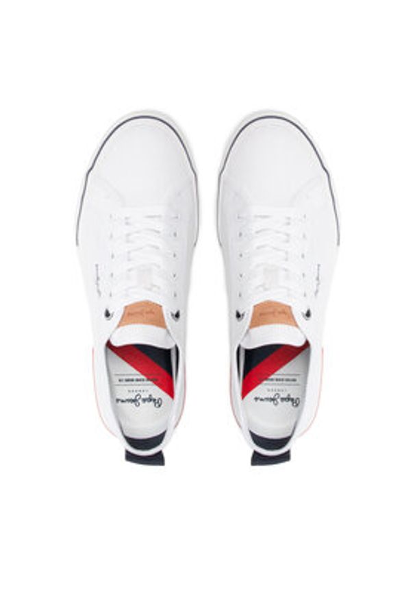 Pepe Jeans - Toni Pons Tenisówki Kenton Smart 22 PMS30811 Biały. Kolor: biały. Materiał: materiał