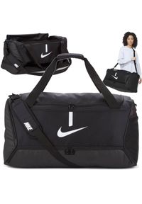 Torba sportowa Nike Academy Team Duffel usztywnione dno z komorą na buty 95L. Kolor: czarny. Sport: fitness