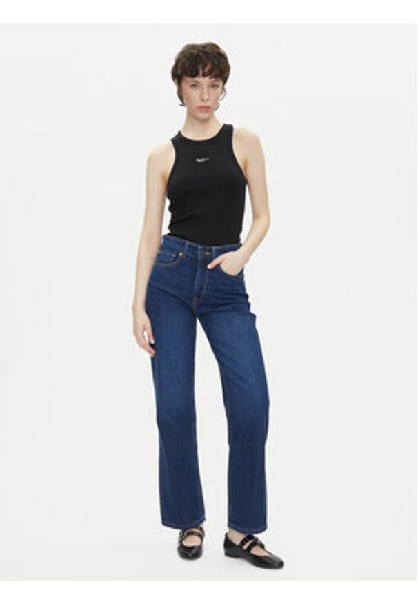 Pepe Jeans Jeansy Robyn PL204901 Niebieski Straight Fit. Kolor: niebieski