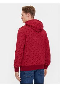 TOMMY HILFIGER - Tommy Hilfiger Bluza Aop Monogram MW0MW32703 Czerwony Regular Fit. Kolor: czerwony. Materiał: bawełna #2