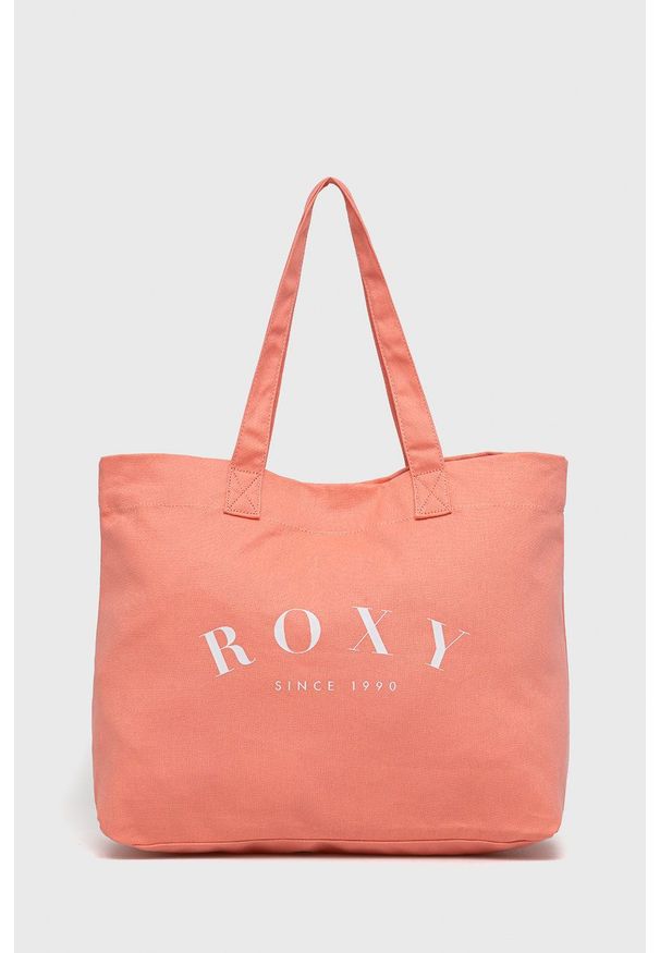 Roxy torba plażowa kolor pomarańczowy. Kolor: pomarańczowy. Rodzaj torebki: na ramię