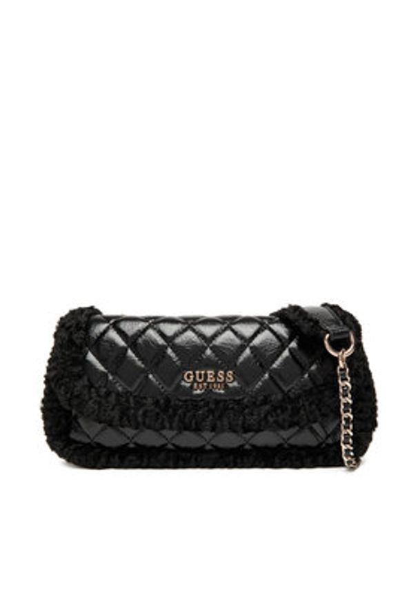 Guess Torebka Cristi HWTG81 39210 Czarny. Kolor: czarny. Materiał: skórzane