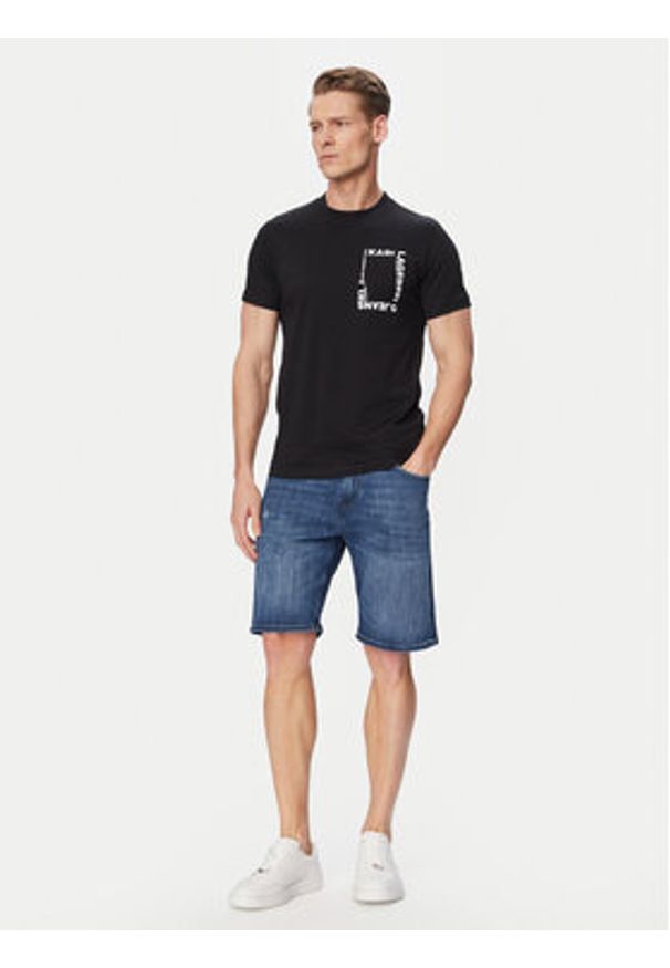 Karl Lagerfeld - KARL LAGERFELD Szorty jeansowe 265590 562843 Niebieski Regular Fit. Kolor: niebieski. Materiał: bawełna