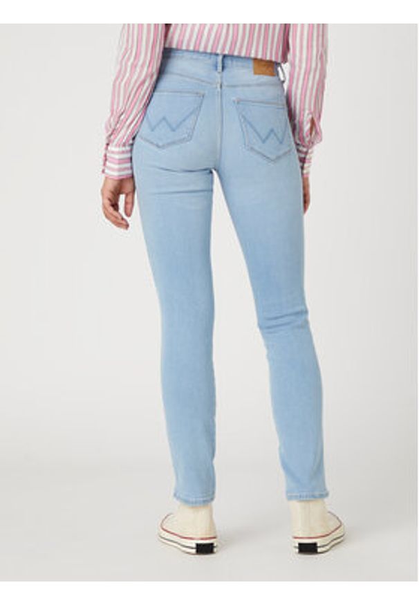 Wrangler Jeansy W26LCY37L 112332358 Błękitny Slim Fit. Kolor: niebieski