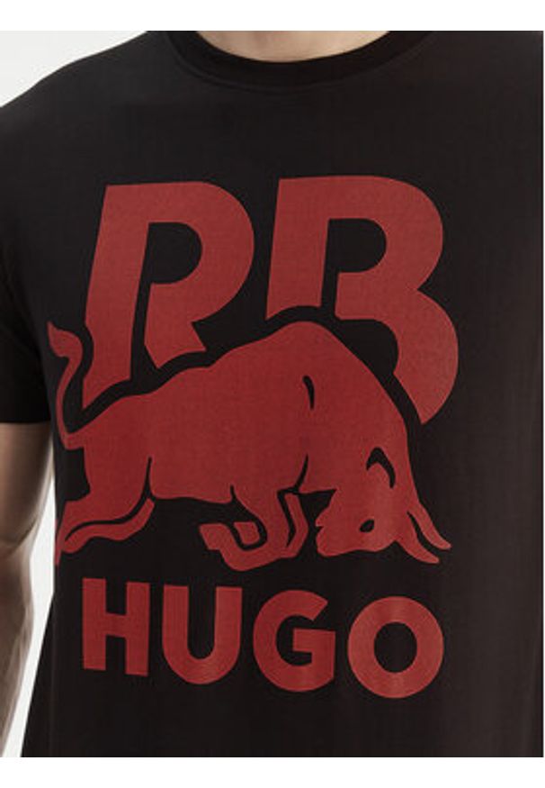 Hugo - HUGO T-Shirt Dlix_RB 50559696 Czarny Regular Fit. Kolor: czarny. Materiał: bawełna
