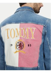 Tommy Jeans Kurtka jeansowa Ryan DM0DM21860 Niebieski Regular Fit. Kolor: niebieski. Materiał: bawełna