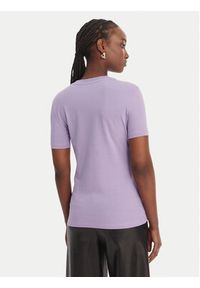 Versace Jeans Couture T-Shirt 80HAHE01 CJ02E Fioletowy Slim Fit. Kolor: fioletowy. Materiał: bawełna #2