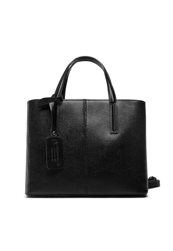 Creole Torebka K11170 Czarny. Kolor: czarny. Materiał: skórzane