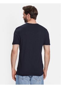 Sisley T-Shirt 3YR7S4001 Granatowy Regular Fit. Kolor: niebieski. Materiał: bawełna