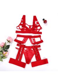 Intica - Komplet bielizny koronkowej na romantyczne wieczory Harold. Kolor: czerwony. Materiał: koronka #1