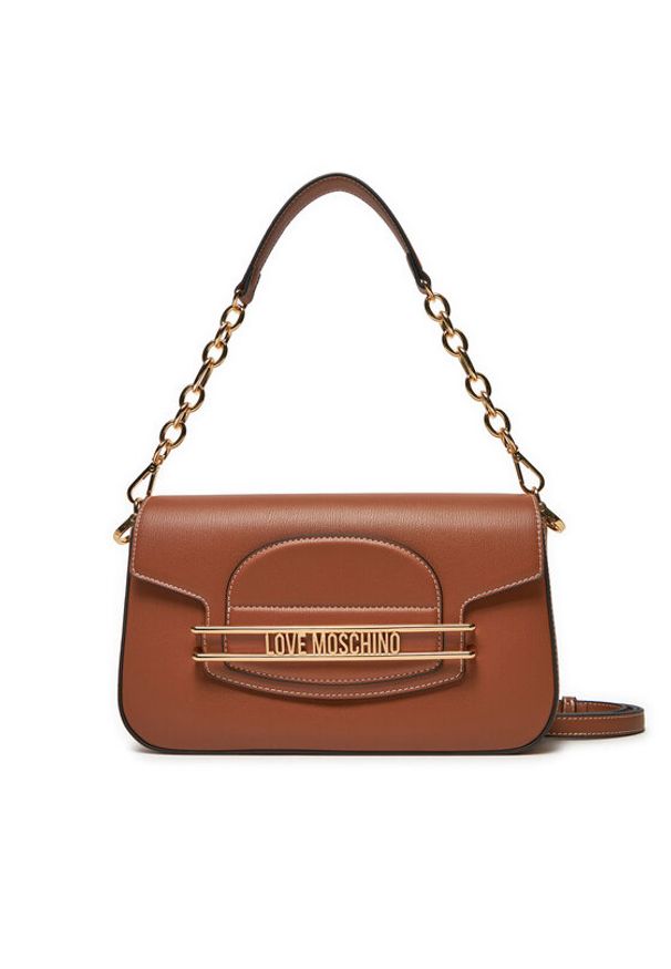 Love Moschino - LOVE MOSCHINO Torebka JC4345PP0LKP0208 Brązowy. Kolor: brązowy. Materiał: skórzane