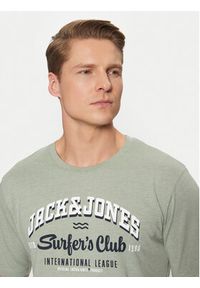 Jack & Jones - Jack&Jones T-Shirt Logo 12268267 Zielony Standard Fit. Kolor: zielony. Materiał: bawełna