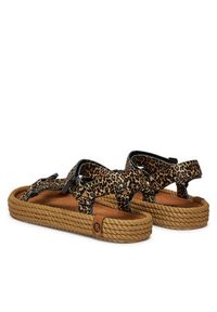 Bohonomad Sandały Miami Elastic MIA.12-LEO Brązowy. Kolor: brązowy. Materiał: skóra