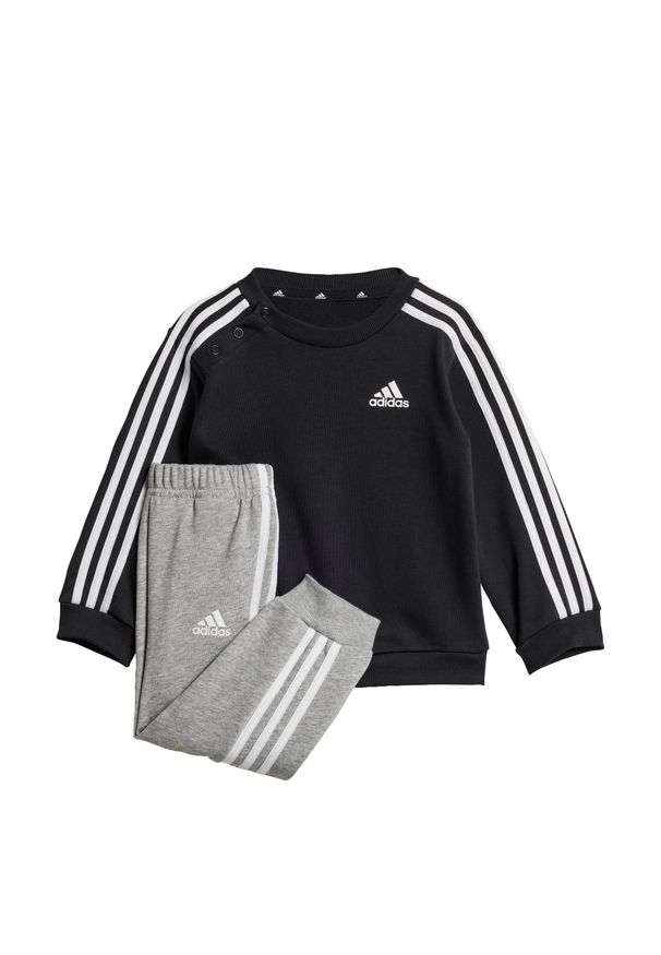 Adidas - Zestaw Essentials 3-Stripes Jogger Kids. Kolor: wielokolorowy, czarny, biały. Materiał: dresówka, materiał