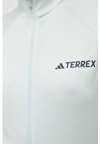 adidas TERREX bluza sportowa Multi kolor zielony gładka. Kolor: zielony. Materiał: polar, skóra, dzianina, materiał. Długość rękawa: raglanowy rękaw. Wzór: gładki. Styl: sportowy #4