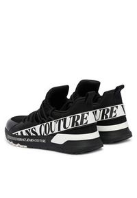 Versace Jeans Couture Sneakersy 80YA3SA3 Czarny. Kolor: czarny. Materiał: materiał #5