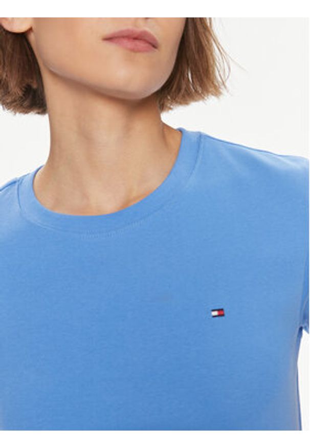 TOMMY HILFIGER - Tommy Hilfiger T-Shirt New Cody WW0WW40587 Niebieski Slim Fit. Kolor: niebieski. Materiał: bawełna