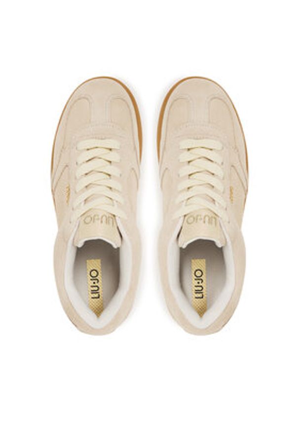 Liu Jo Sneakersy Connor 01 BF5069 PX002 Beżowy. Kolor: beżowy. Materiał: zamsz, skóra