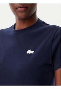 Lacoste T-Shirt TF9246 Granatowy Slim Fit. Kolor: niebieski. Materiał: bawełna #4