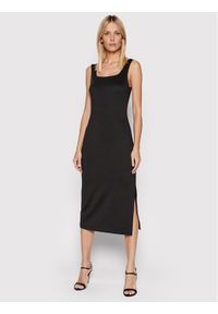 Calvin Klein Sukienka codzienna K20K203505 Czarny Regular Fit. Okazja: na co dzień. Kolor: czarny. Materiał: syntetyk. Typ sukienki: proste. Styl: casual