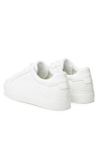 Calvin Klein Sneakersy Vulc Lace Up Mono Pu HW0HW02573 Biały. Kolor: biały. Materiał: skóra
