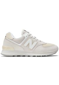 Buty unisex New Balance U574FOG – beżowe. Okazja: na co dzień. Kolor: beżowy. Materiał: syntetyk, zamsz, materiał, guma, skóra. Szerokość cholewki: normalna. Model: New Balance 574