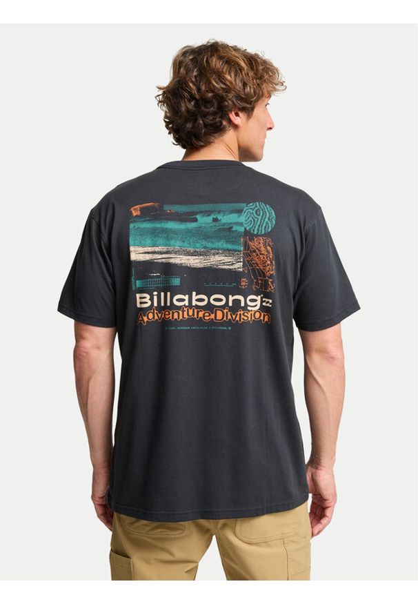 Billabong T-Shirt Tidal Research EBYZT00386 Granatowy Regular Fit. Kolor: niebieski. Materiał: bawełna