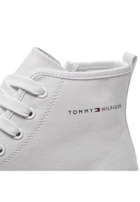 TOMMY HILFIGER - Tommy Hilfiger Trampki High Top Lace-Up Sneaker T3A9-33188-1687 M Biały. Kolor: biały. Materiał: materiał #5