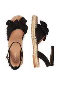 DeeZee Espadryle LE601-107 Czarny. Kolor: czarny. Materiał: materiał #7
