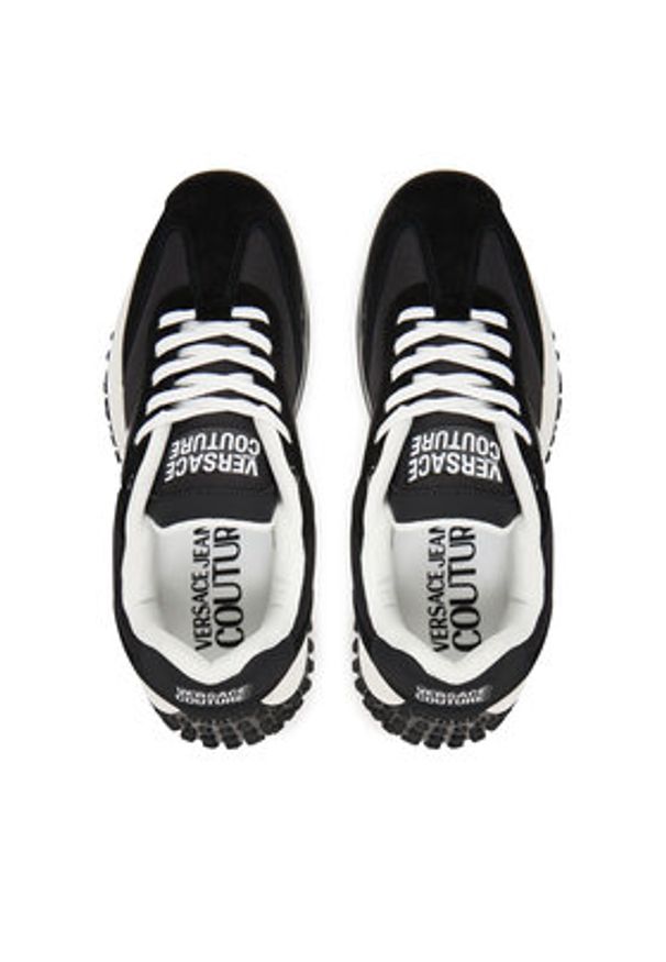 Versace Jeans Couture Sneakersy 79YA3SN4 ZSD02 Czarny. Kolor: czarny. Materiał: materiał