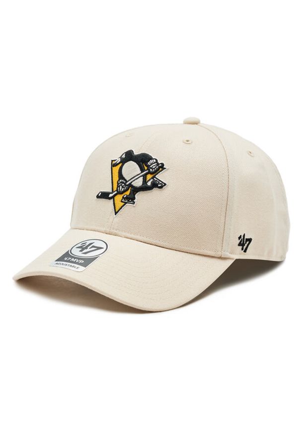 47 Brand Czapka z daszkiem NHL Pittsburgh Penguins '47 MVP SNAPBACK H-MVPSP15WBP-NT Beżowy. Kolor: beżowy. Materiał: materiał