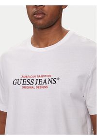 Guess Jeans T-Shirt M4YI42 K8FQ4 Biały Regular Fit. Kolor: biały. Materiał: bawełna #3