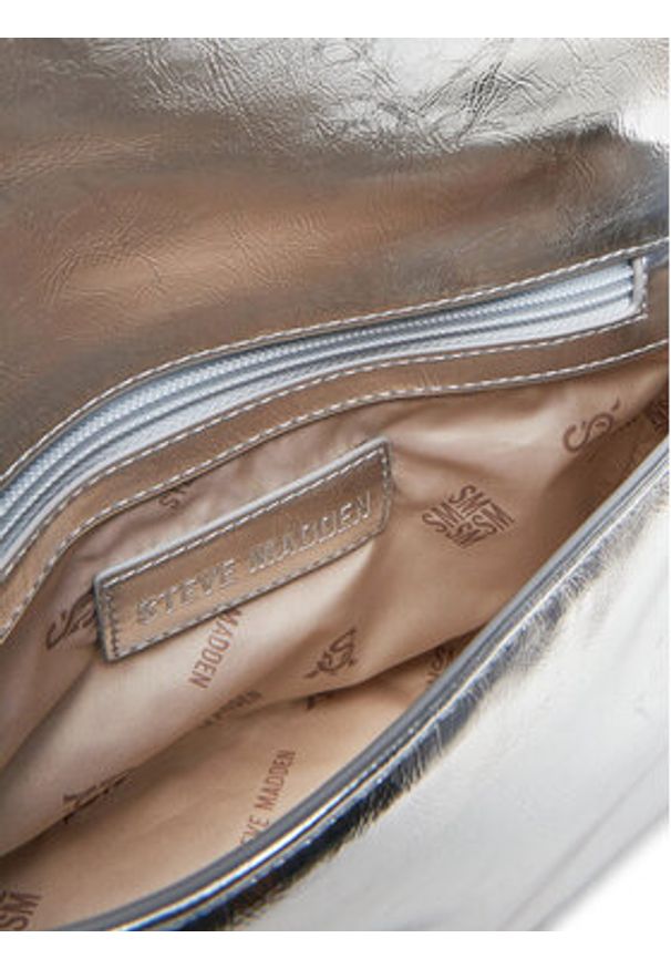 Steve Madden Torebka Bnotable SM13001564 Srebrny. Kolor: srebrny. Materiał: skórzane