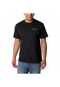 columbia - Koszulka Turystyczna Męska Columbia North Cascades Short Sleeve T-Shirt. Kolor: czarny. Sport: turystyka piesza